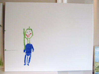 One of the final paintings produced by the participants